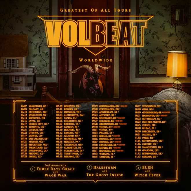 Volbeat - “The Greats of All Tours”