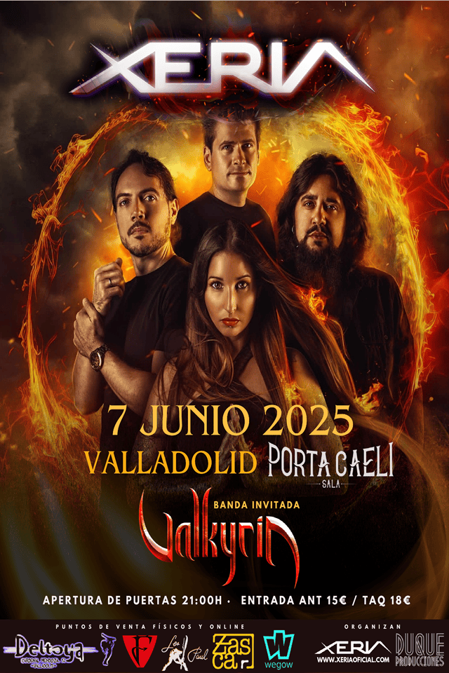 Xeria y Valkyria tocarán juntos a principios de Junio en Valladolid