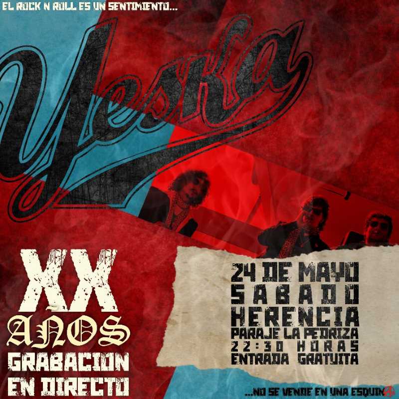 Concierto de Yeska el 24 de mayo en Herencia (Ciudad Real)