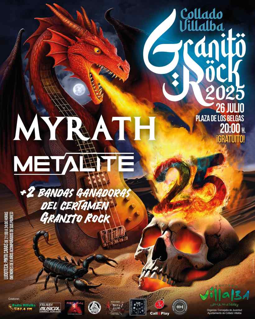 Doblete internacional de Myrath y Metalite en el Granito Rock 2025