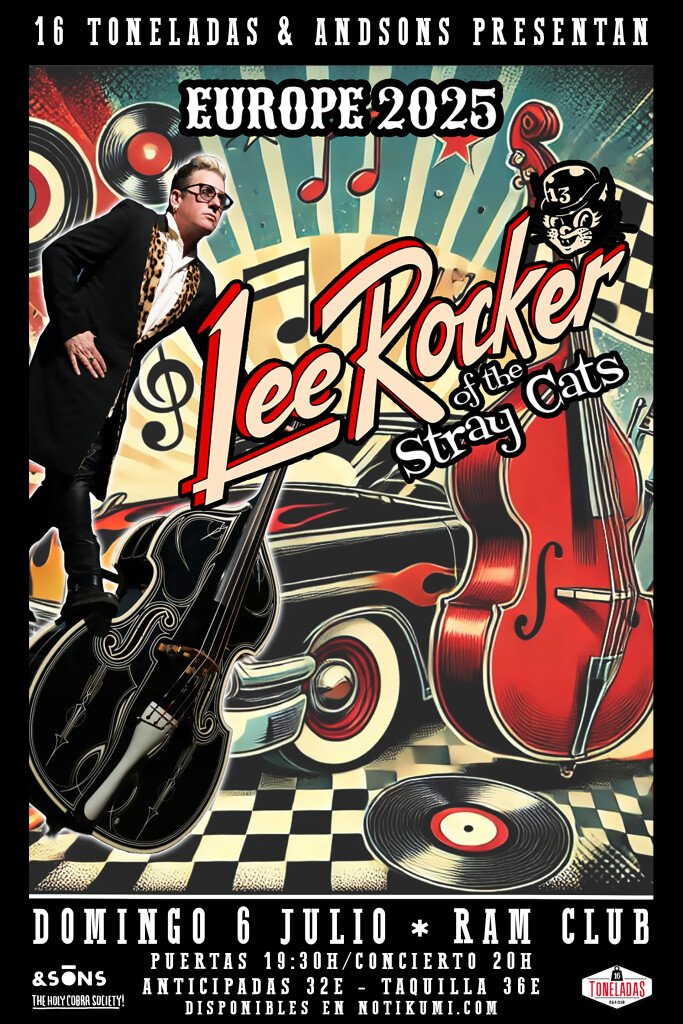 Lee Rocker, leyenda del Rockabilly, en concierto exclusivo en Valencia este 6 de julio