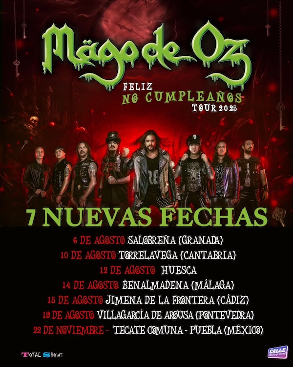 Mägo de Oz sigue con más solds outs en Barcelona y Zaragoza a la vez que se agregan más fechas confirmadas