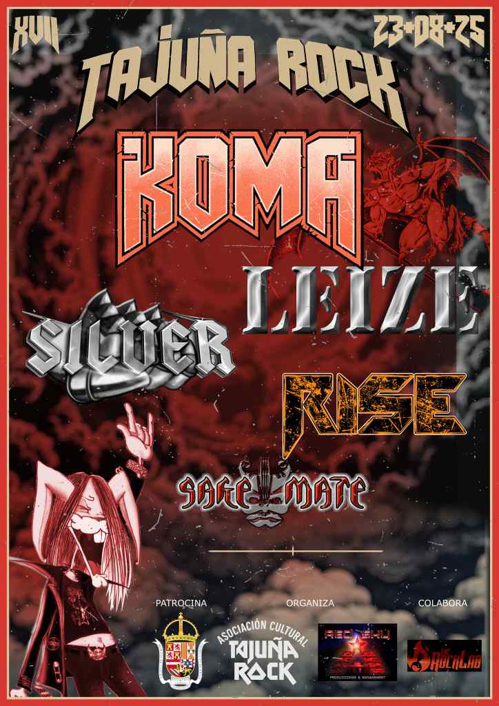 Tajuña Rock 2025: Un cartel de lujo para la XVII edición en Morata de Tajuña