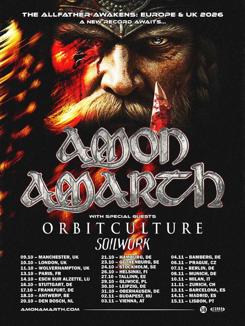 Fechas de tour en Europa de Amon Amarth