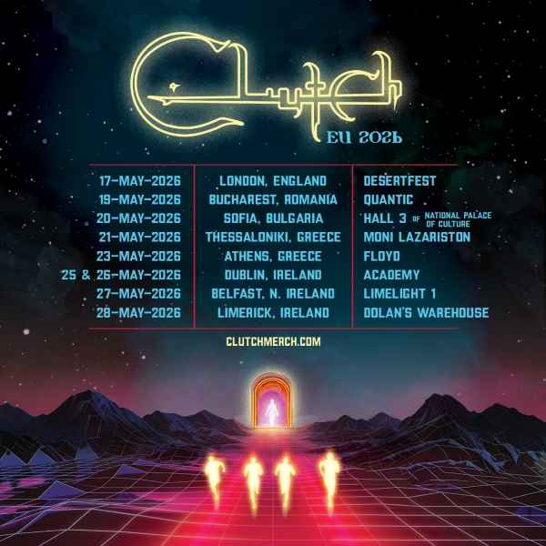 Clutch volverá a Europa el próximo mes de mayo para ofrecer una serie de conciertos