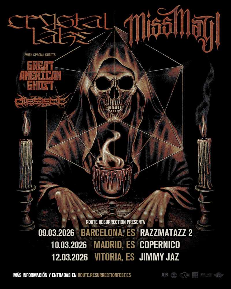 Confirmada la gira conjunta de Crystal Lake y Miss May I para marzo de 2026