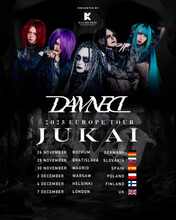 ¡El «Jukai Tour» de Damned hará un concierto único en Madrid muy pronto!