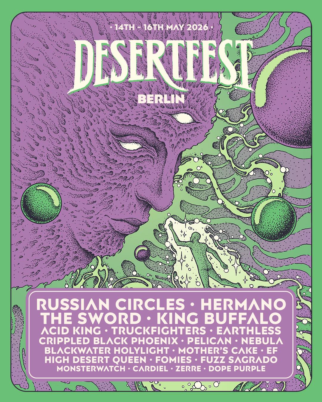 Segunda tanda de confirmaciones del Desertfest Berlin 2026