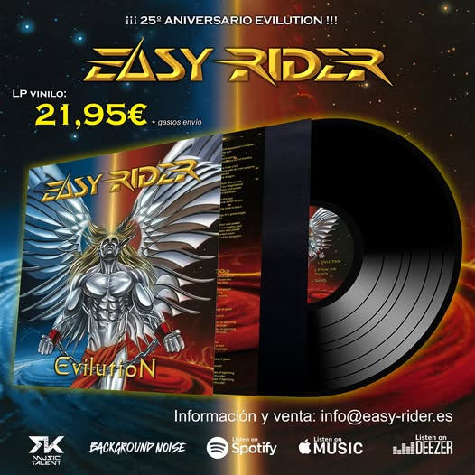 Easy Rider va a celebrar el 25 aniversario de su disco “Evilution” y tiene preparada una edición en vinilo conmemorativa
