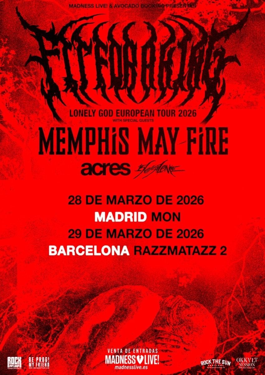 Doblete de exitoso metalcore en España con Fit for a King y Memphis May Fire en marzo