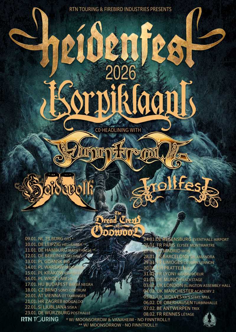 Información del Heidenfest 2026 con fechas en Barcelona y Madrid