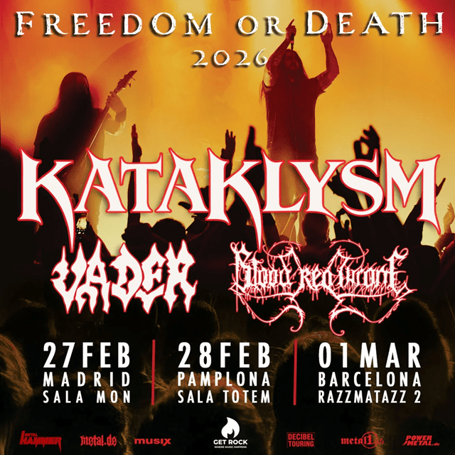 Anunciado el «Freedom or Death Tour» 2026 con Kataklysm y Vader