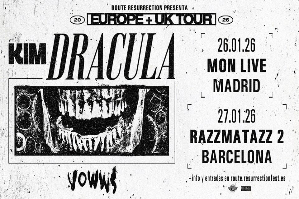 Kim Dracula visitará por primera vez España en 2026 con dos conciertos únicos