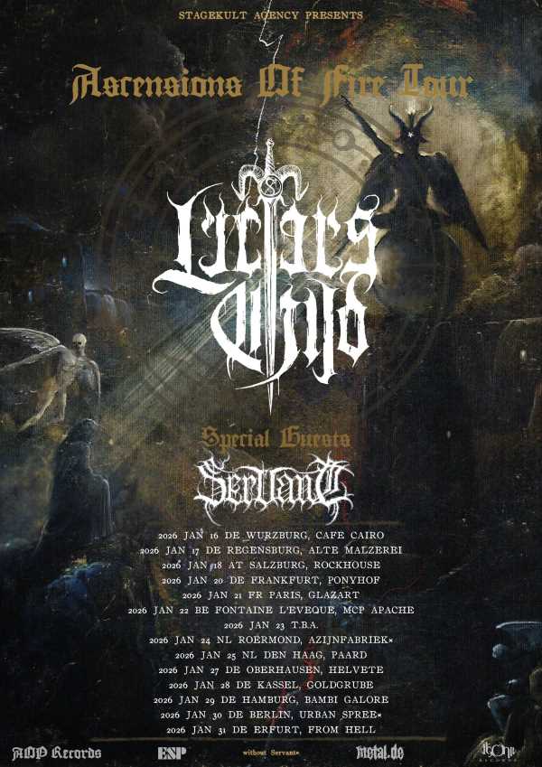 Fechas de la gira europea «Ascensions Of Fire» de Lucifer´s Child