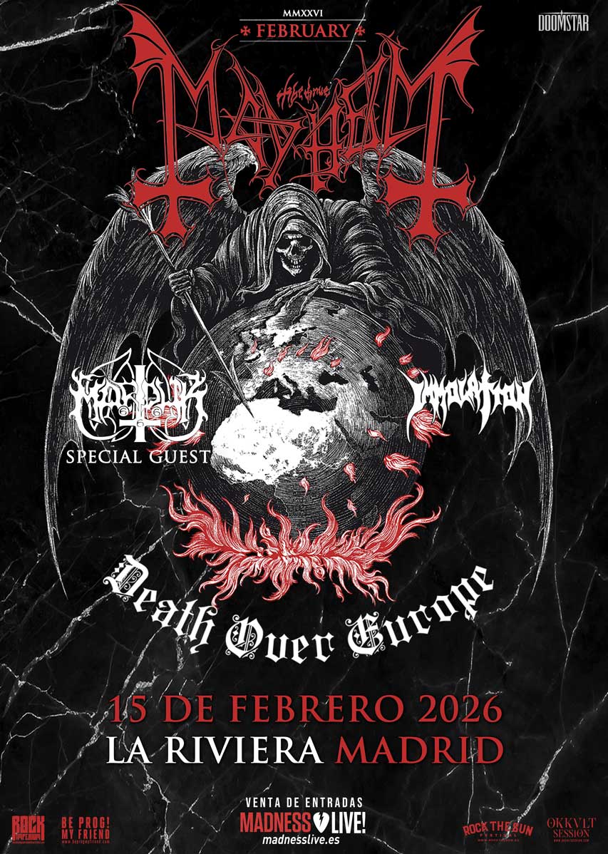 Mayhem anuncia una fecha única en España junto a Marduk e Immolation