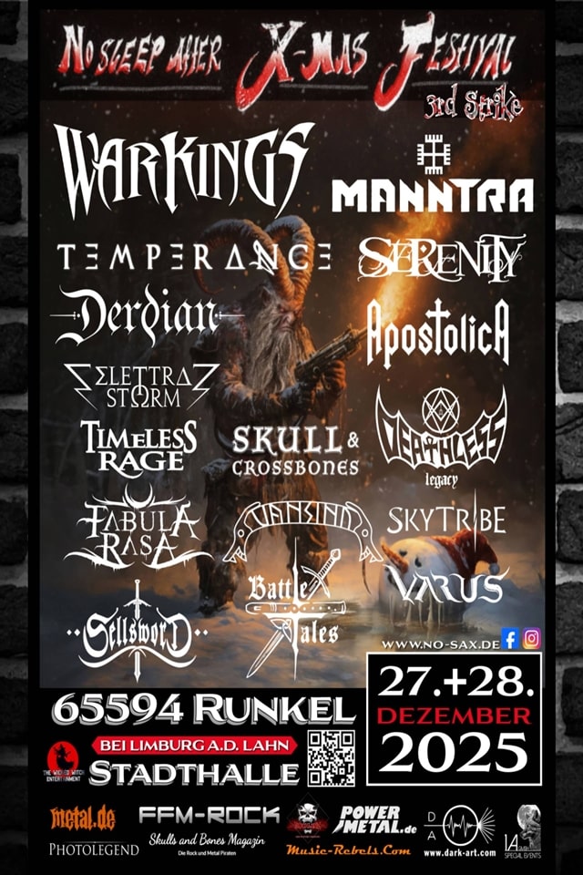 ¡Nueva edición del No Sleep After X-Mas Festival para cerrar el 2025 a lo grande!