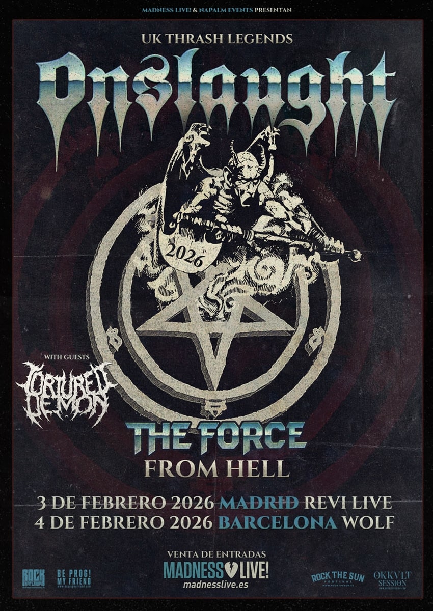 ¡El thrash británico de Onslaught vuelve a España de la forma más brutal!