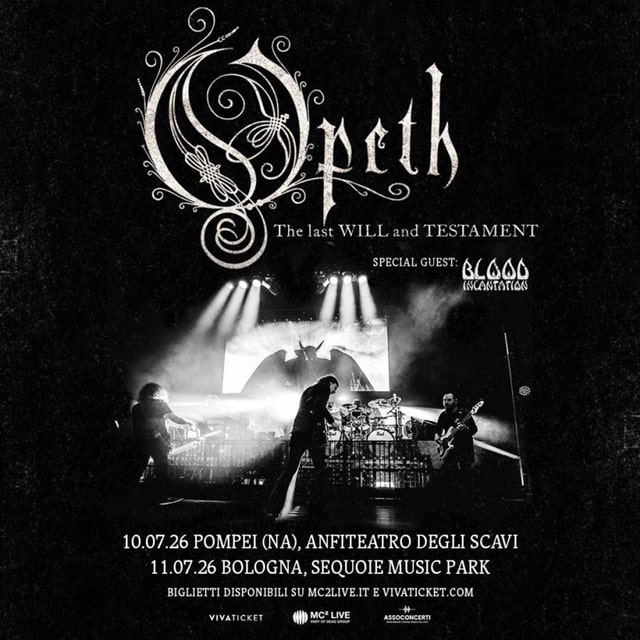 Opeth anuncia la gira “The Last Will and Testament” de su último disco con parada histórica en Pompeya