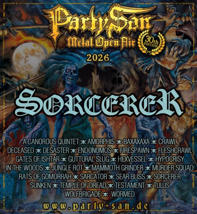 Desaster y Sorcerer confirmados en el Party.San Open Air 2026