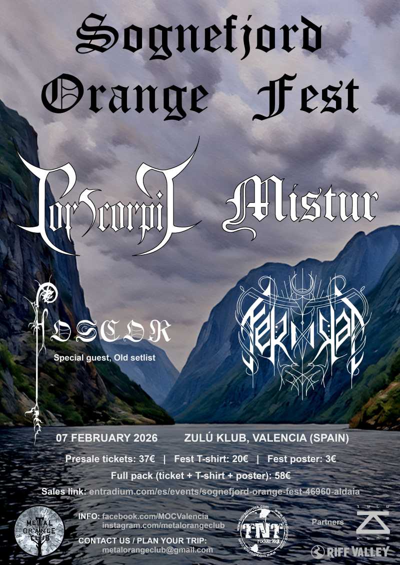 El Sognefjord Orange Fest, el 7 de febrero en Valencia