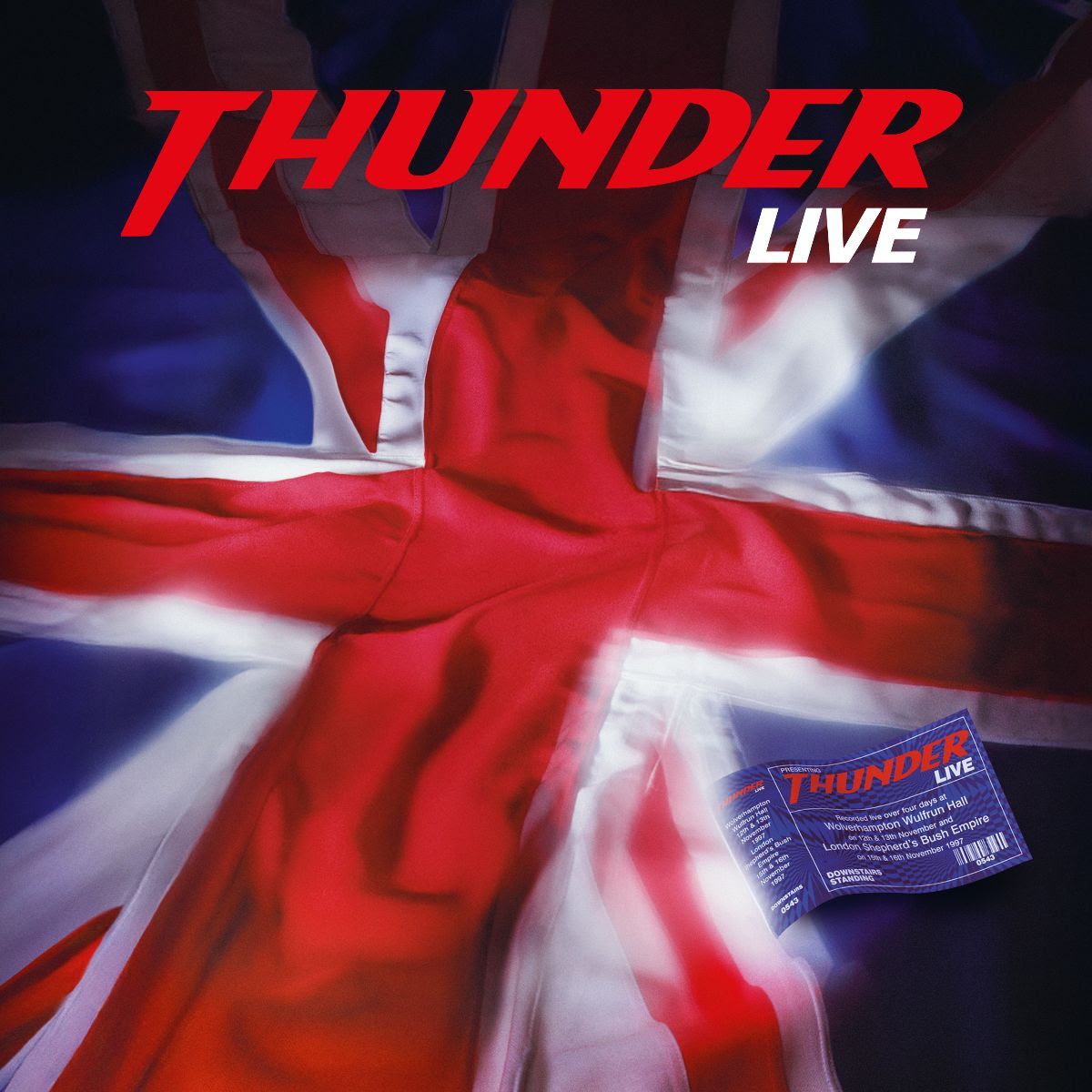 Thunder anuncia por primera vez  la reedición en Vinilo y digital de su trabajo  «Live»