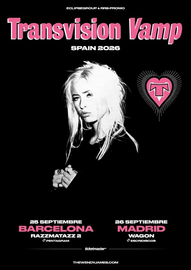 Gira ibérica de la artista Transvision Vamp a finales de verano del 2026