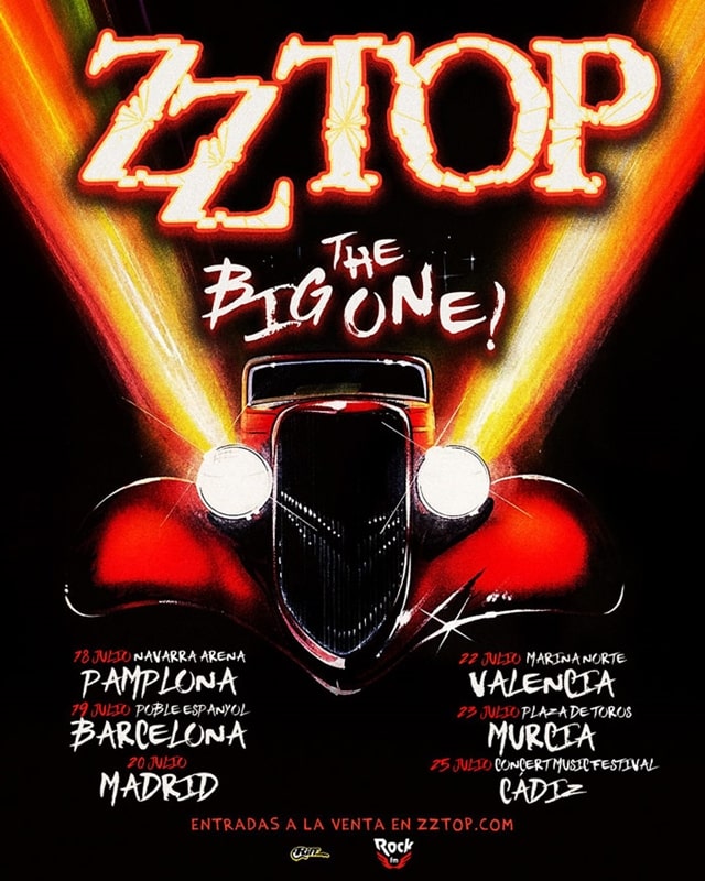 ¡La gira «The Big One» de ZZ Top hará varias paradas en España!