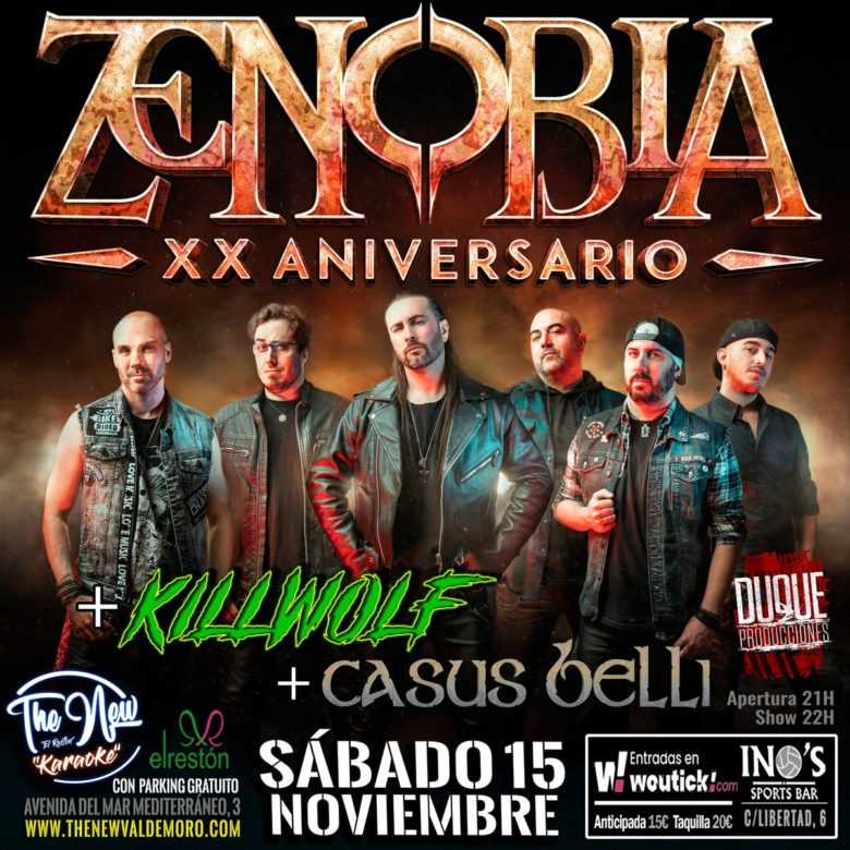 Zenobia este sábado 15 de noviembre en Valdemoro (Madrid)