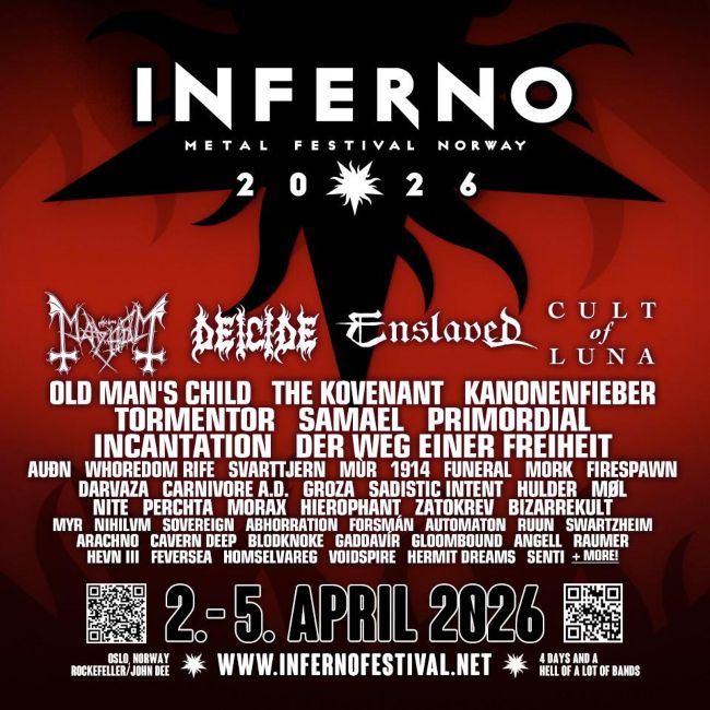 Ultimas bandas confirmadas en el Inferno Metal Festival 2026