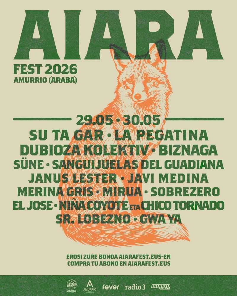 Se presenta el cartel del Aiara Fest 2026 de Amurrio