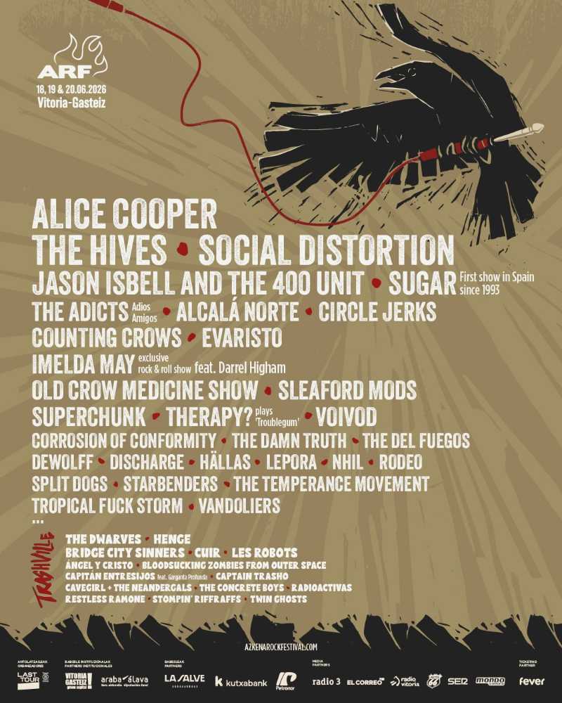 Siguen las confirmaciones en el Azkena Rock Festival 2026
