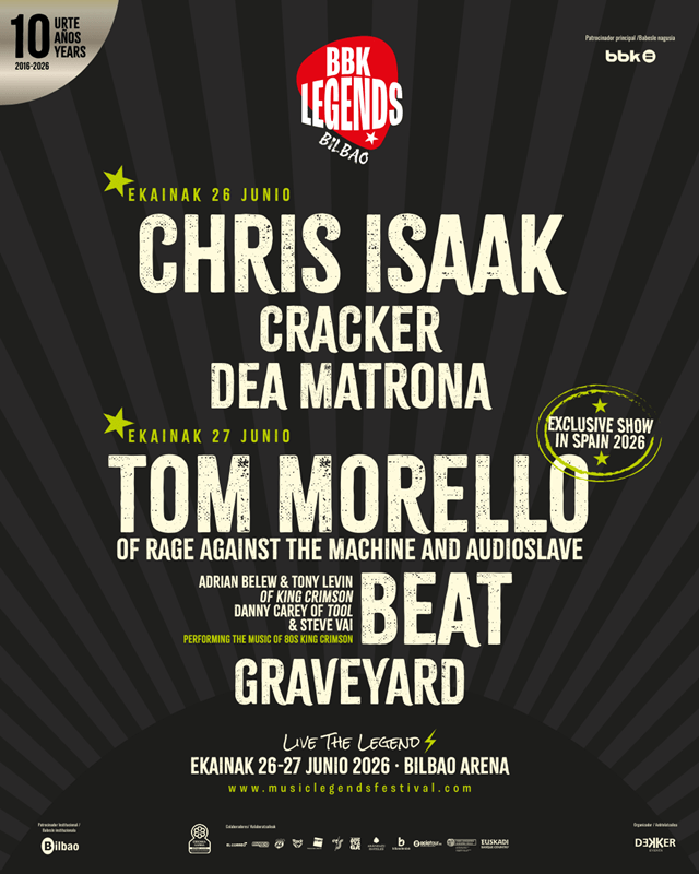 ¡El BBK Legends celebrará su décimo aniversario con un cartel divino!