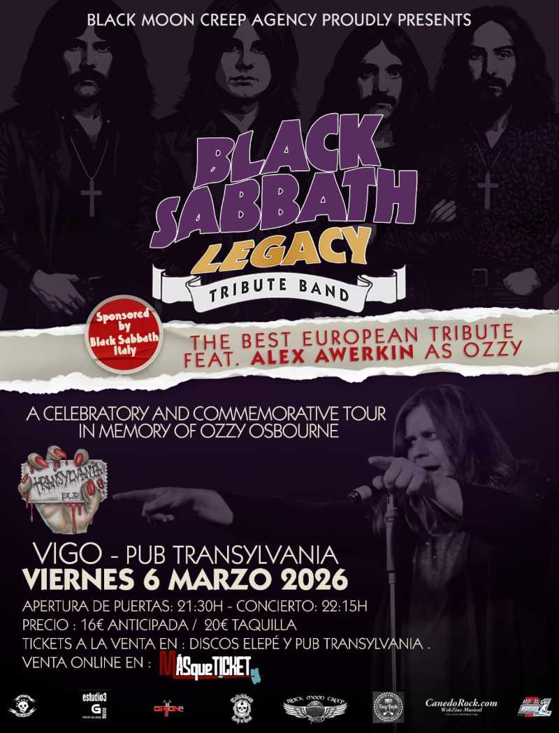 Black Sabbath Legacy el 6 de marzo en Vigo