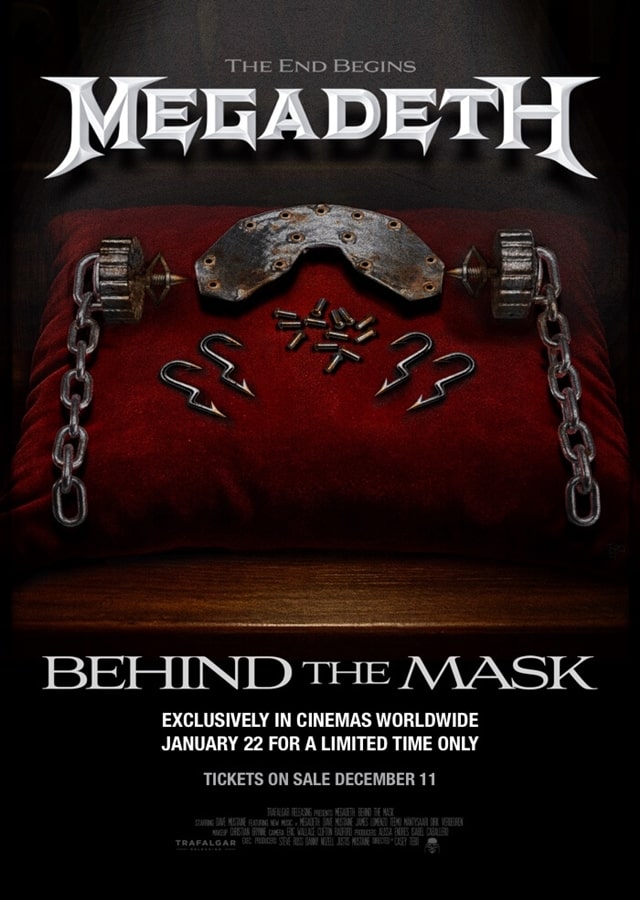 Megadeth se despedirá del metal/rock también con un evento cinemático, «Behind the Mask «
