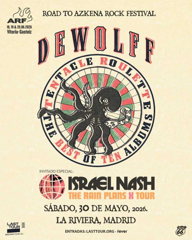 Dewolff e Israel Nash juntos en La Riviera de Madrid el 30 de mayo de 2026