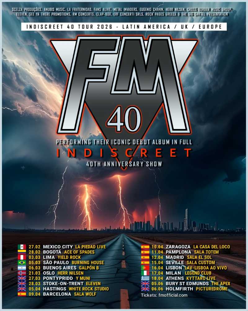 FM presenta las fechas de su “Indiscreet 40 Tour”