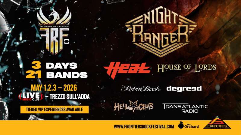 Primeras siete bandas que actuarán en el próximo Frontiers Rock Festival 2026