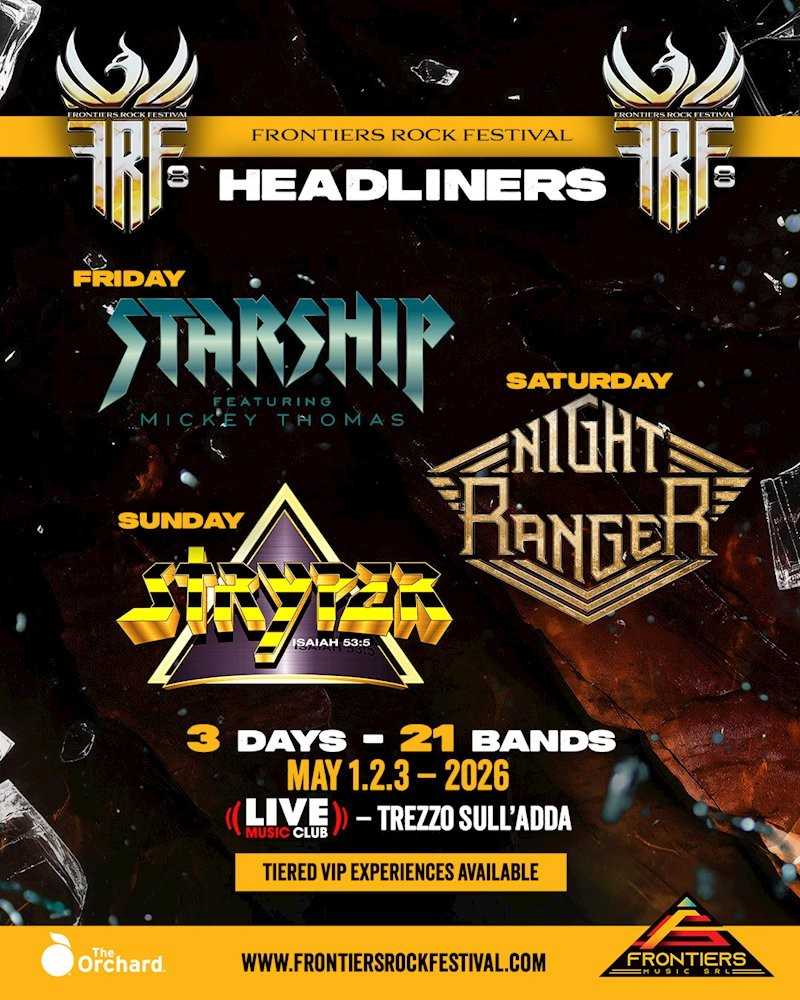 Cabezas de cartel para el Frontiers Rock Festival 2026