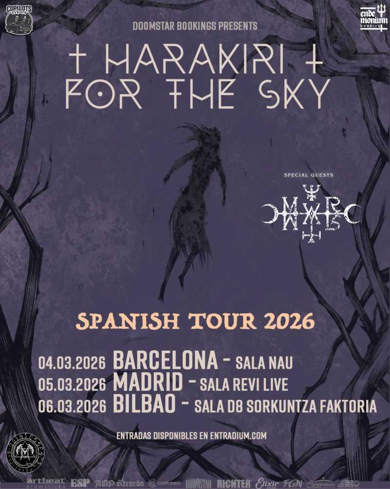 Gira de Harakiri For The Sky junto con Murmur en marzo de 2026