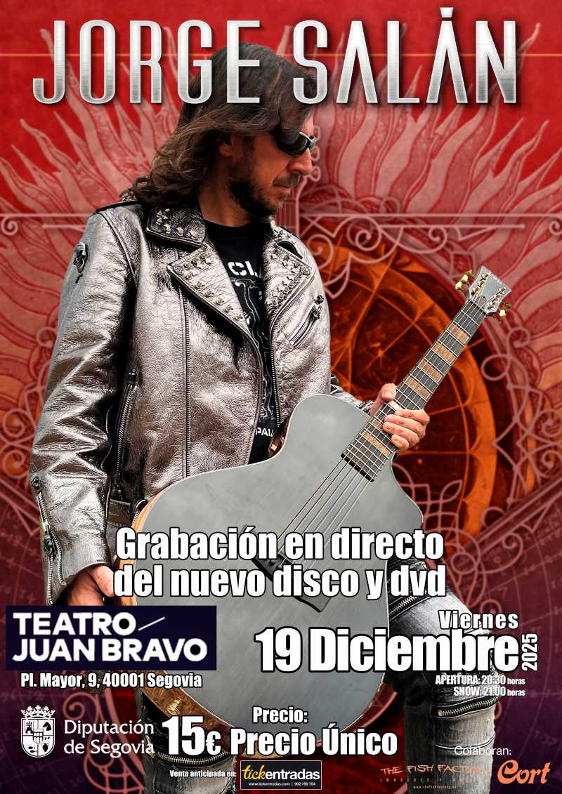 Jorge Salán grabará su concierto de Segovia para un futuro álbum en directo