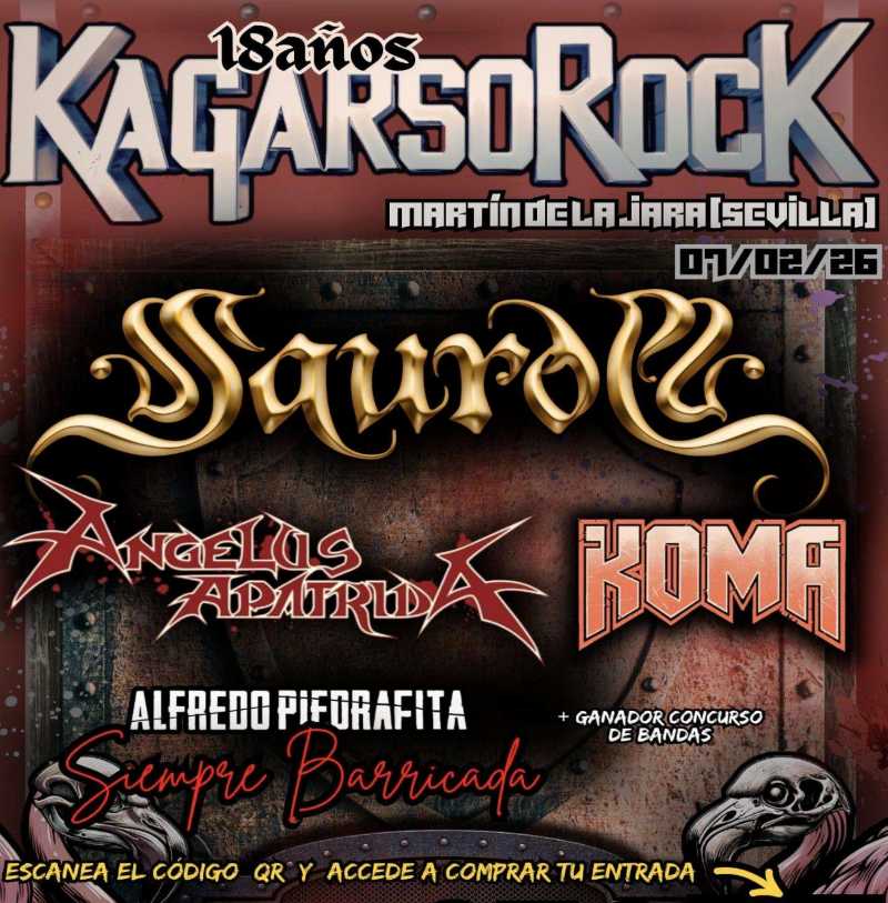 Cartel de lujo en el Kagarso Rock 2026 de Martín de la Jara (Sevilla)