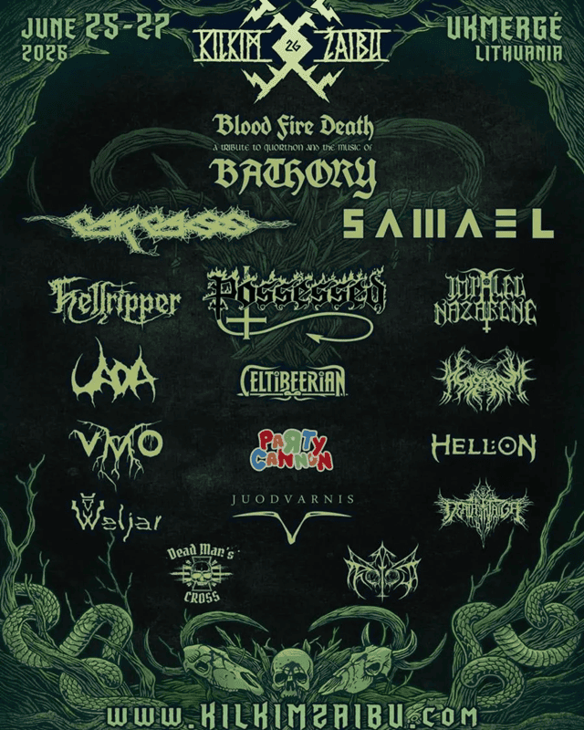 El festival lituano Kilkim Zaibu presenta su cartel para finales de junio de 2026