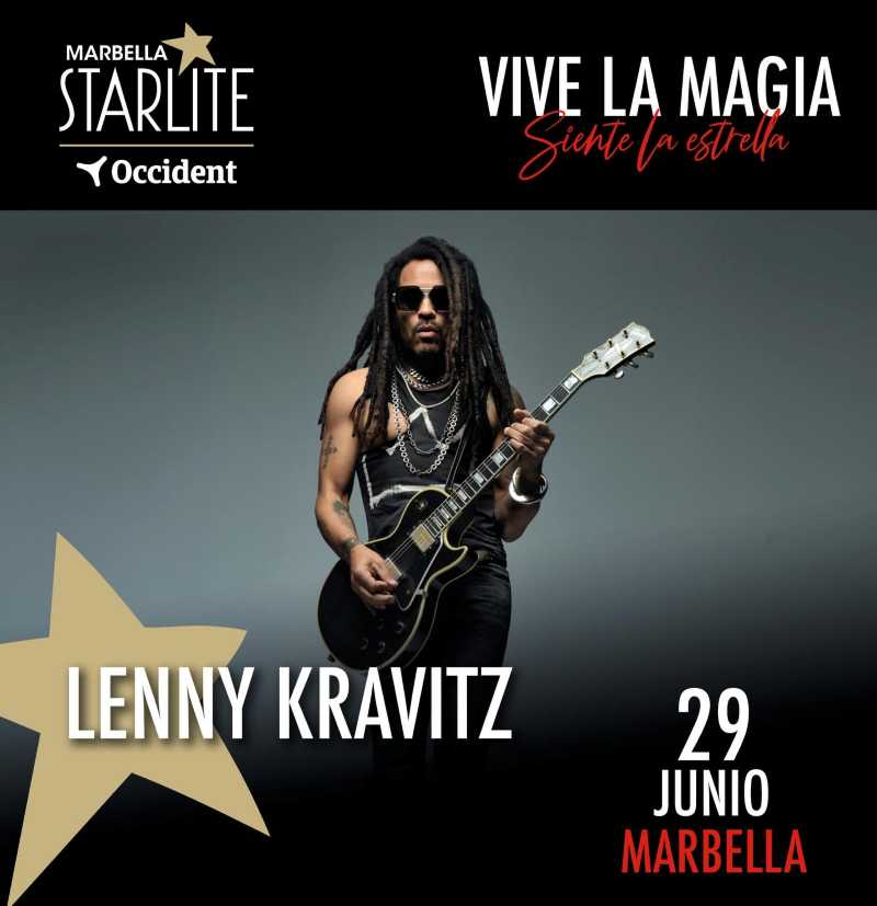 Lenny Kravitz actuará en el Starlite Marbella el lunes 29 de junio