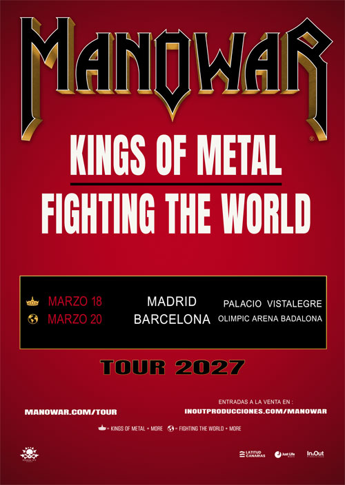 ¡Manowar regresará a España en 2027 con dos shows especiales!