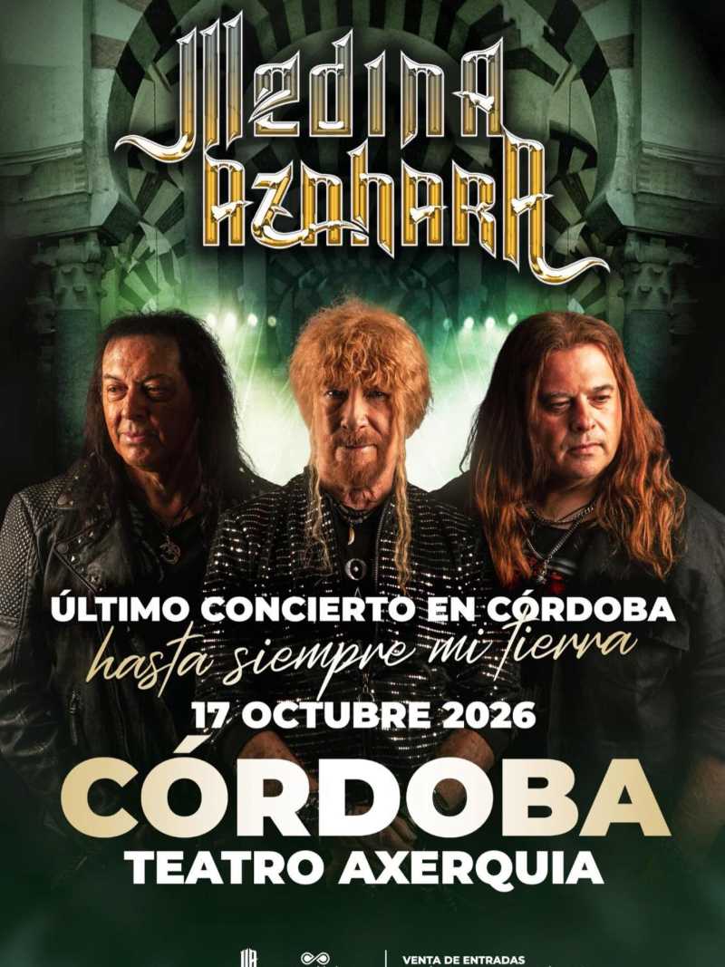 Medina Azahara se despiden en concierto de Córdoba el 17 de octubre