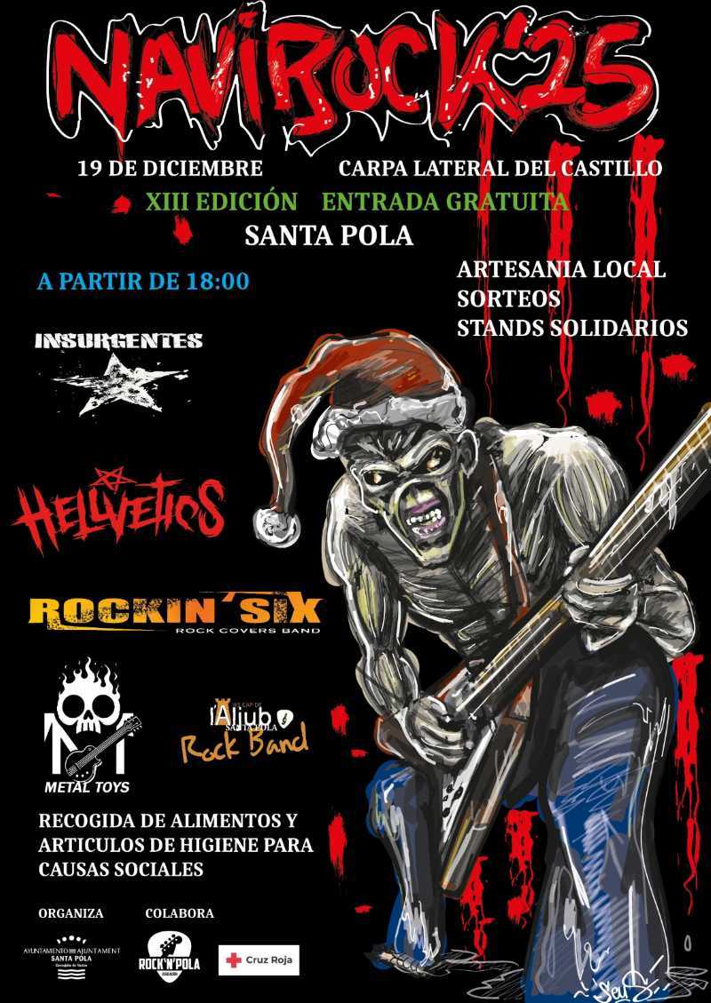 El Viernes 19 de diciembre la XIII edición del Navirock de Santa Pola (Alicante)