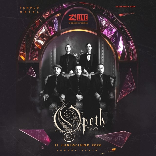 ¡El último cabeza de cartel del Z! Live es Opeth y su histórico estilo musical progresivo repleto de sorpresas!