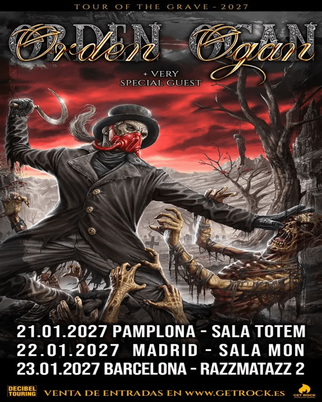 GetRock abrirá su temporada de 2027 con la gira ibérica de Orden Ogan