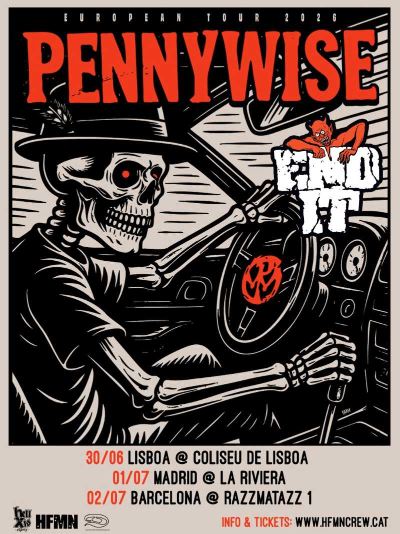 Gira de Ibérica de Pennywise en el verano de 2026