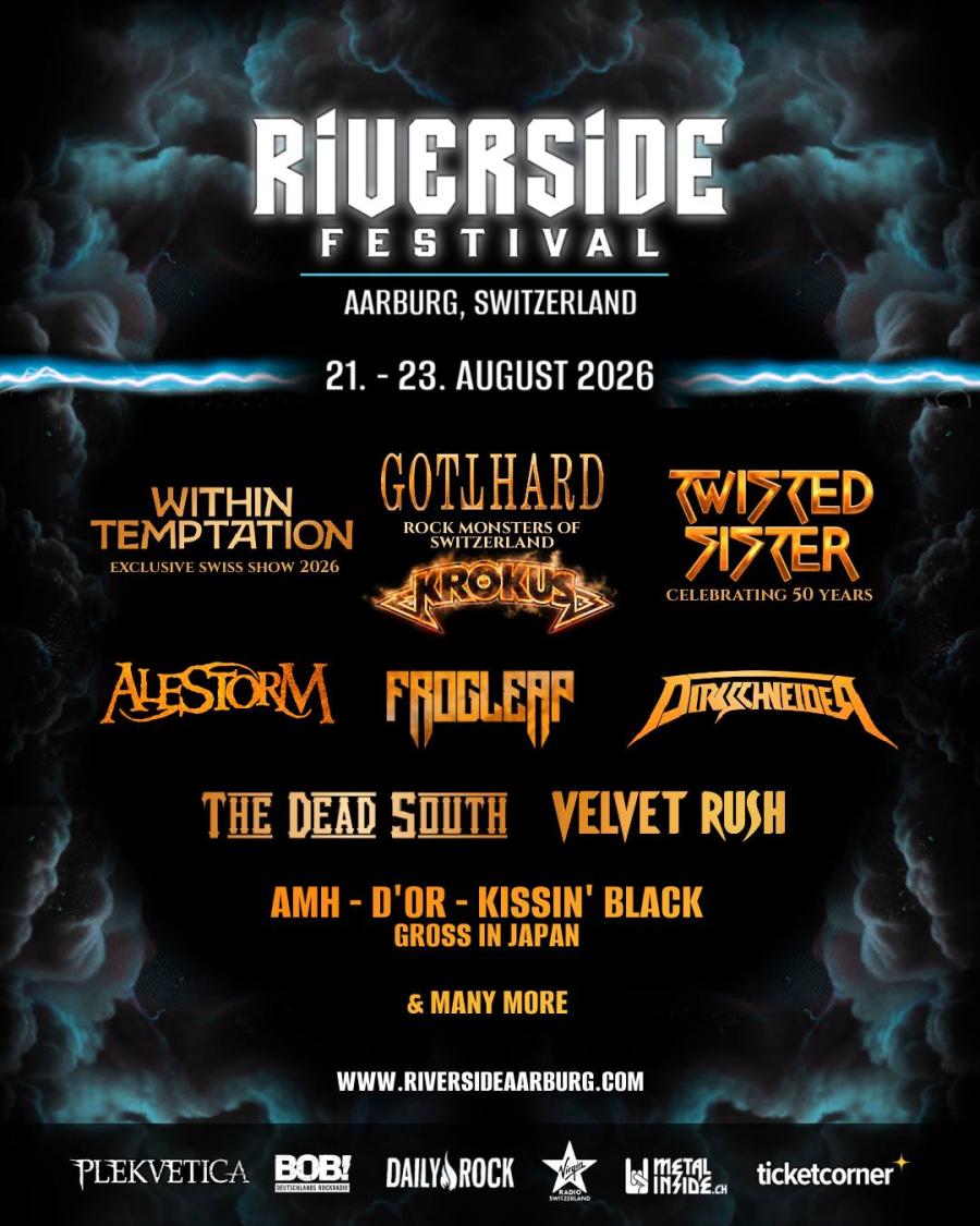 El festival suizo Riverside da luz verde a su edición de 2026 con mucho hard rock